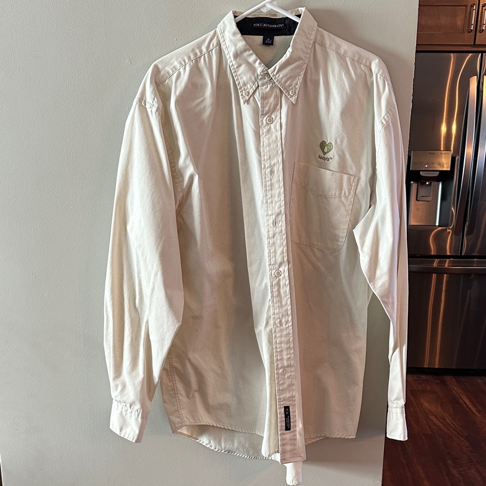 Port Authority logo button down shirt, like new condition
